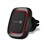 CONNECT IT InCarz 4Strong360 CARBON univerzální magnetický držák do auta, 4 magnety, červený