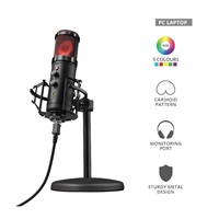 TRUST mikrofon GXT 256 Exxo USB Streaming Microphone