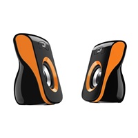 GENIUS repro SP-Q180 Orange, 2.0, 6W, USB napájení, 3,5" jack, černo-oranžové