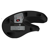 CONNECT IT FOR HEALTH ergonomická vertikální myš (+ 1x AA baterie zdarma) bezdrátová, černá