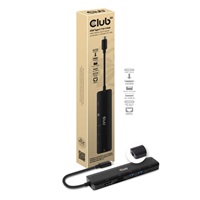 Club3D hub USB-C 3.2 Gen1 7in1 Hub HDMI 4K60Hz, 2x SD card, 2x USB-A, USB-C PD - nabíjení 100W, RJ45