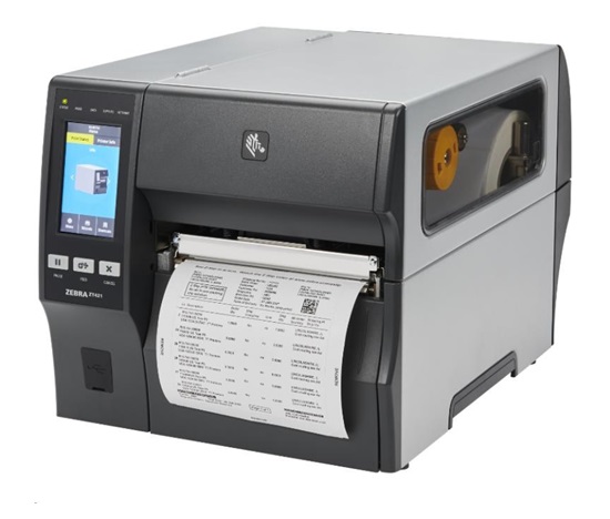 Zebra ZT421,průmyslová 6" tiskárna,(203 dpi),cutter,disp. (colour),RTC,EPL,ZPL,ZPLII,USB,RS232,BT,Ethernet