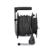 Solight prodlužovací přívod na bubnu, 1 zásuvka, 25m, černý kabel, 3x 1,5mm2