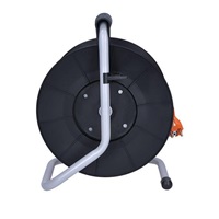 Solight prodlužovací přívod na bubnu, 4 zásuvky, 25m, oranžový kabel, 3x 1,5mm2