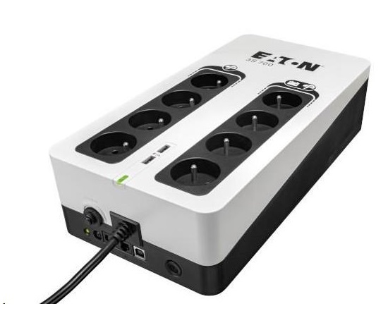 Eaton 3S 700 FR, UPS 700VA / 420W, 8 zásuvek (4 zálohované), USB, 2x USB charge, české zásuvky