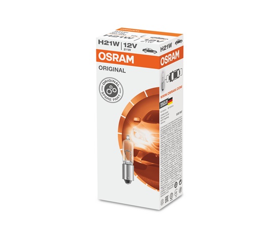 OSRAM autožárovka H21W STANDARD 12V 21W BAY9s - 10ks v balení