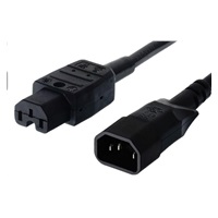 PREMIUMCORD Kabel napájecí 230V prodlužovací 2m (konektory IEC320 C14 - C15)