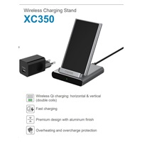 RAPOO nabíjecí stojan XC350 Wireless Charging Stand Silver