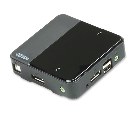 ATEN 2-port DisplayPort KVM USB, audio, včetně kabelů