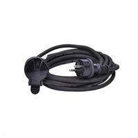 Solight prodlužovací přívod - spojka, 1 zásuvka, 5m, 3 x 1,5mm2, gumová, černá