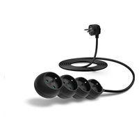 CONNECT IT prodlužovací kabel 230 V, 4 zásuvky, 3 m, bez vypínače (černý)