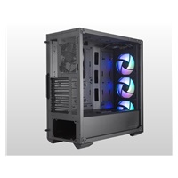 Cooler Master case MasterBox MB520 ARGB, E-ATX, Průhledná bočnice, 3x 120mm ARGB Fan, 1x 120mm Fan, Černá