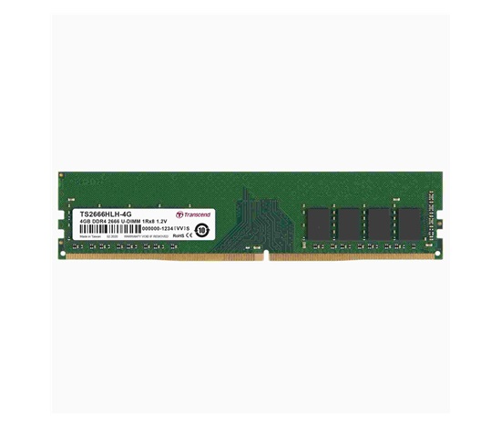 TRANSCEND DIMM DDR4 4GB 2666MHz 1Rx8 512Mx8 CL19 1.2V