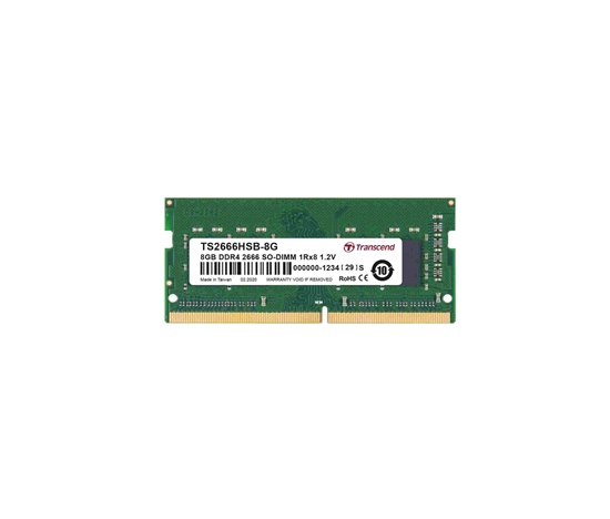 TRANSCEND SODIMM DDR4 8GB 2666MHz 1Rx8 1Gx8 CL19 1.2V