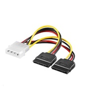 PREMIUMCORD Napájecí adaptér kabelový 5,25" na 2x S-ATA