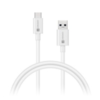 CONNECT IT Wirez USB-C (Type C) -> USB-A, USB 3.1 Gen 1, bílá, 2 m