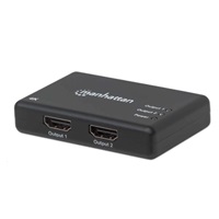 MANHATTAN Splitter HDMI 2 porty, 4K@30Hz, černá