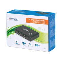 MANHATTAN Splitter HDMI 2 porty, 4K@30Hz, černá
