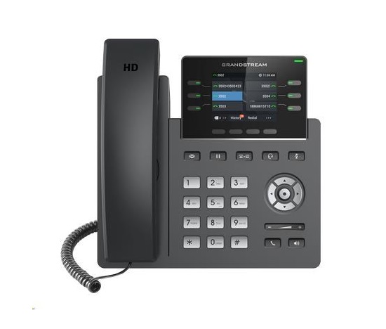 Grandstream GRP2613 [VoIP telefon - 3x SIP účet, HD audio, 24 prog.tl.+6 předvoleb, 2xLAN 1Gbps, PoE]