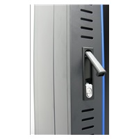 XtendLan 19" stojanový rozvaděč 42U 600x600, nosnost 500kg, skleněné dveře, plná záda, kolečka,černý