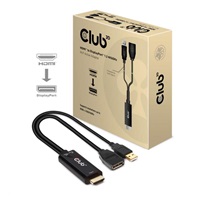 Club3D adaptér aktivní HDMI na DisplayPort 4K60Hz, M/F