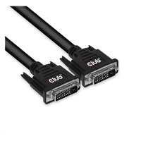 Club3D kabel DVI-D Dual Link (24+1), 10m, Bidirectional, 28 AWG