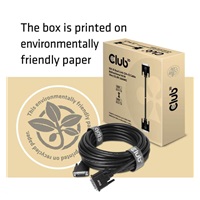 Club3D kabel DVI-D Dual Link (24+1), 10m, Bidirectional, 28 AWG