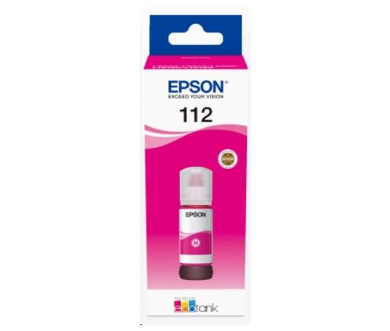 EPSON ink bar 112 EcoTank Pigment Magenta ink bottle