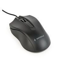 GEMBIRD myš MUS-3B-01, drátová, optická, 1000 dpi, USB, černá