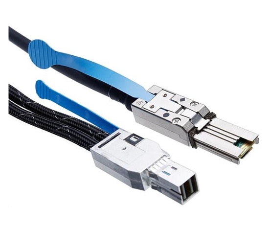 HPE 2.0m External Mini SAS High Density to Mini SAS Cable (to connect ext SAS LTO tapes to E208e-pH241HBA)PE E208e-p or H241 Host Bus Adapters.
