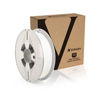 VERBATIM 3D Printer Filament TEFABLOC TPE 1,75mm,190m, 500g white