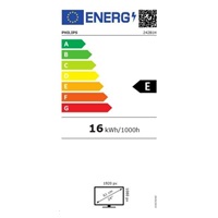 Philips MT IPS LED 23,8"  242B1H/00 - IPS panel, 1920x1080, 250cd, D-Sub, DVI-D, DP, HDMI, USB, repro, pivot, webcam
