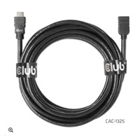 Club3D Kabel prodlužovací Rychlý HDMI 4K60HZ (M/F), 5m, černá, 26 AWG