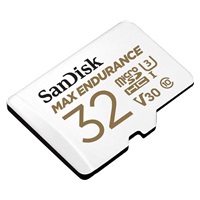 SanDisk MicroSDHC karta 32GB MAX Endurance + adaptér, 15,000 hodin