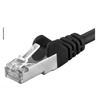 PREMIUMCORD Patch kabel CAT6a S-FTP, RJ45-RJ45, AWG 26/7 5m černá