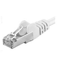 PREMIUMCORD Patch kabel CAT6a S-FTP, RJ45-RJ45, AWG 26/7 5m bílá