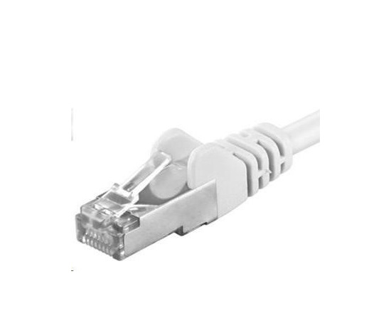 PREMIUMCORD Patch kabel CAT6a S-FTP, RJ45-RJ45, AWG 26/7 10m bílá