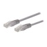 C-TECH kabel patchcord Cat5e, UTP, šedý, 1m