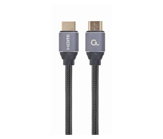 GEMBIRD Kabel HDMI 2.0, 2m, opletený, černý, blister
