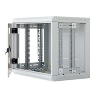 TRITON 19" jednodílný rozvaděč 9U/600mm, odnímatelné boční kryty, černý