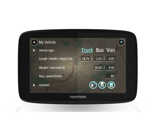 Bazar - TomTom GO PROFESSIONAL 6200 - LIFETIME mapy Evropy, vestavěná SIM, z opravy