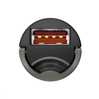 Baseus Tini Star Mini adaptér do automobilu USB-A QC 30W, šedá
