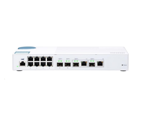 QNAP switch QSW-M408-2C (8x1GbE,2xSFP+, 2x10GbE RJ45/SFP+)