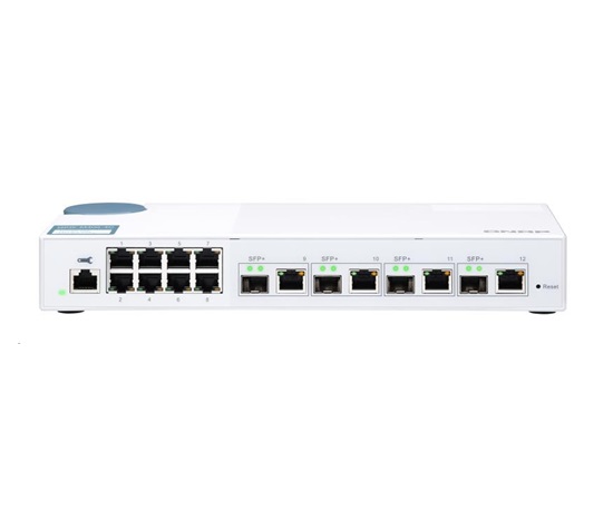 QNAP switch QSW-M408-4C (8x1GbE,4x10GbE RJ45/SFP+)