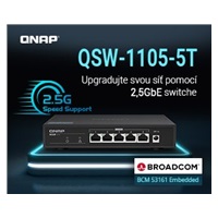 QNAP switch QSW-1105-5T (5x2,5GbE,fanless)