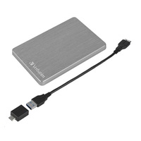 VERBATIM Externí HDD 2TB Store ‘n‘ Go ALU Slim Portable Hard Drive USB 3.2, Space gray