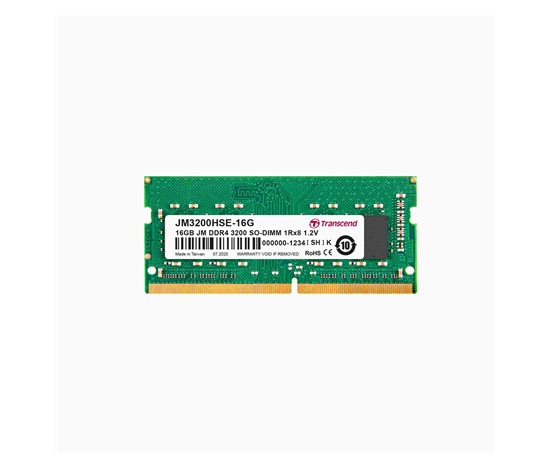 TRANSCEND SODIMM DDR4 16GB 3200MHz 1Rx8 2Gx8 CL22 1.2V