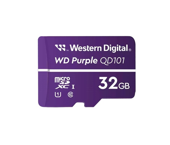 WD MicroSDHC karta 32GB Purple WDD032G1P0C Class 10, 16TBW