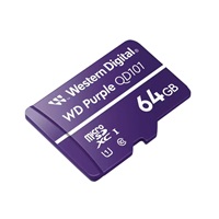 WD MicroSDXC karta 64GB Purple WDD064G1P0C Class 10, 16 TBW