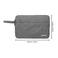 MANHATTAN Pouzdro Laptop Sleeve Seattle, Fits Widescreens Up To 14.5", 383 x 270 x 30 mm, šedá